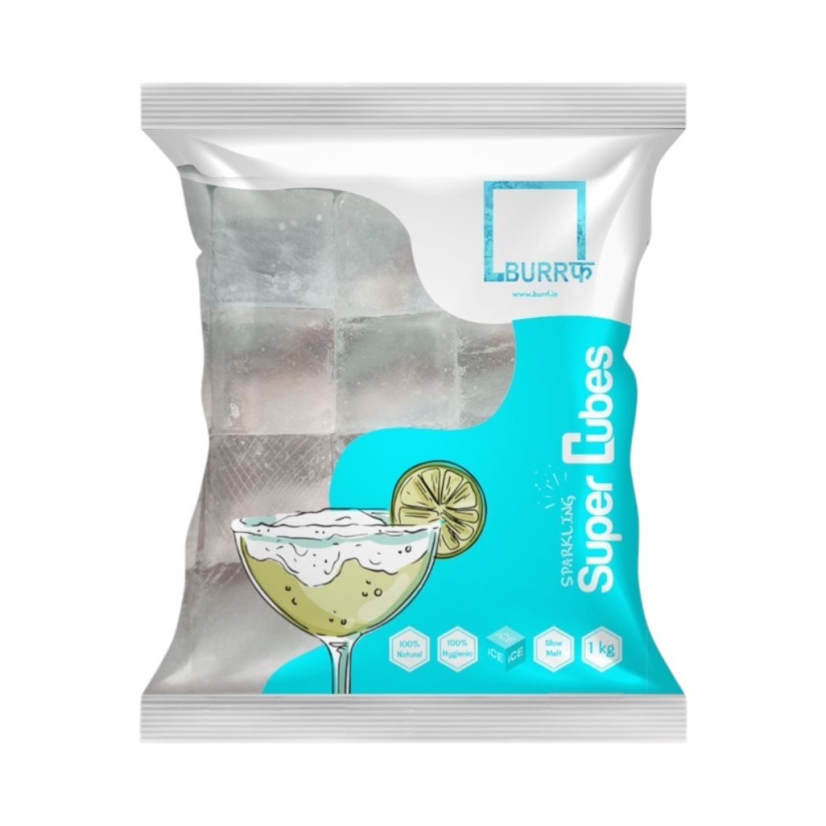 Burrf Super Cubes Ice Cubes 1 kg Combo