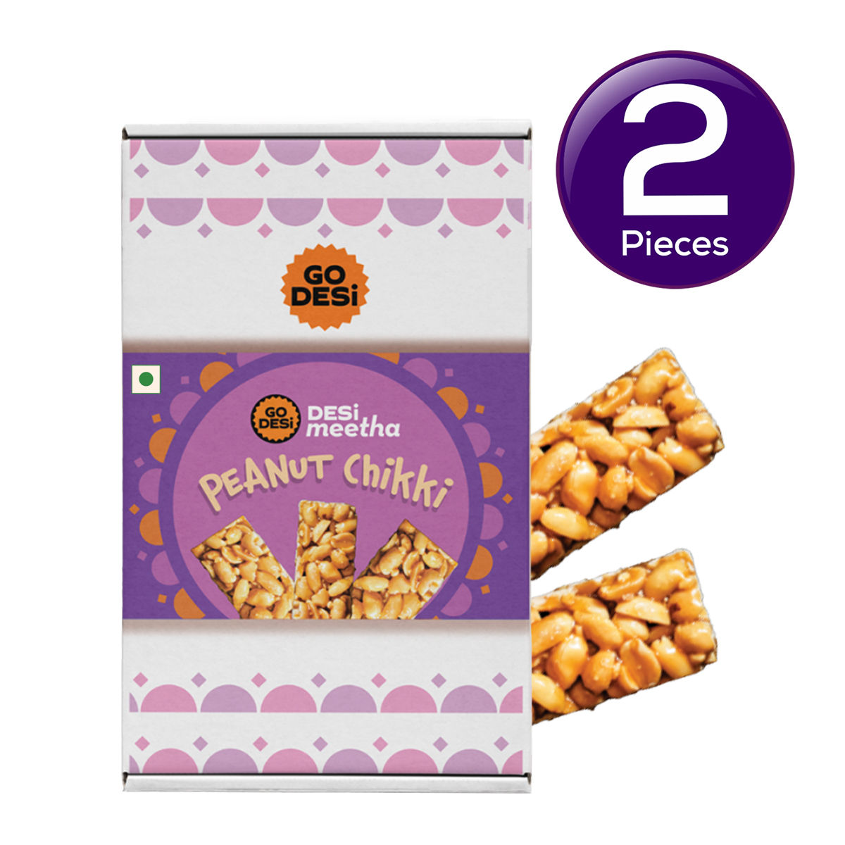Go Desi Classic Peanut Chikki 450 g Combo