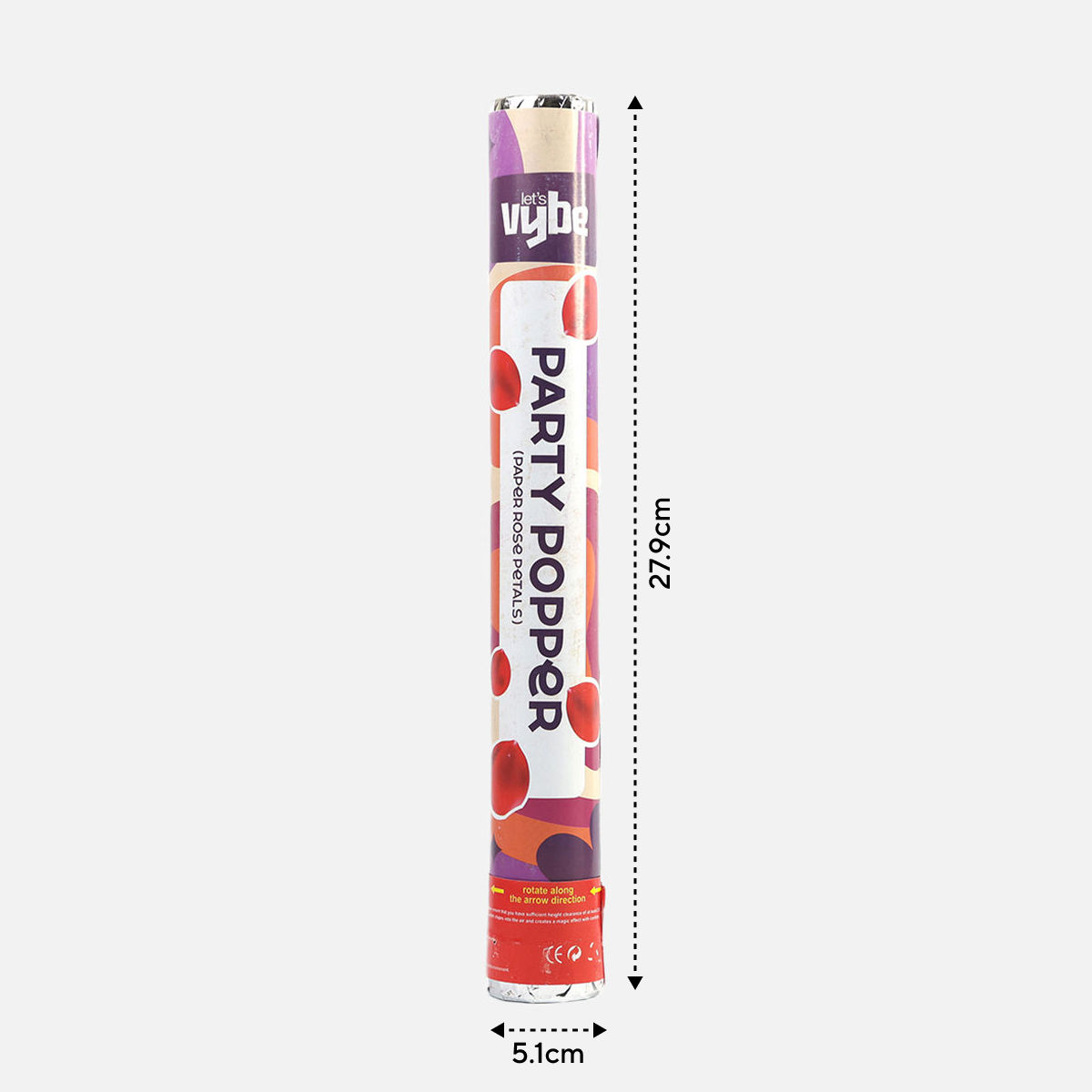 Let's Vybe Party Popper | Rose Petal