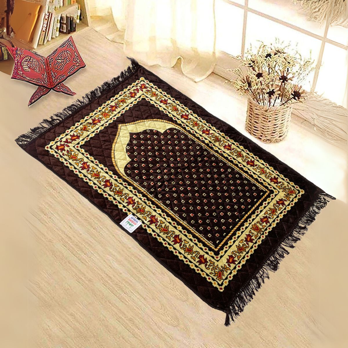 Aravi Foldable Prayer Janamaz Mat - Assorted