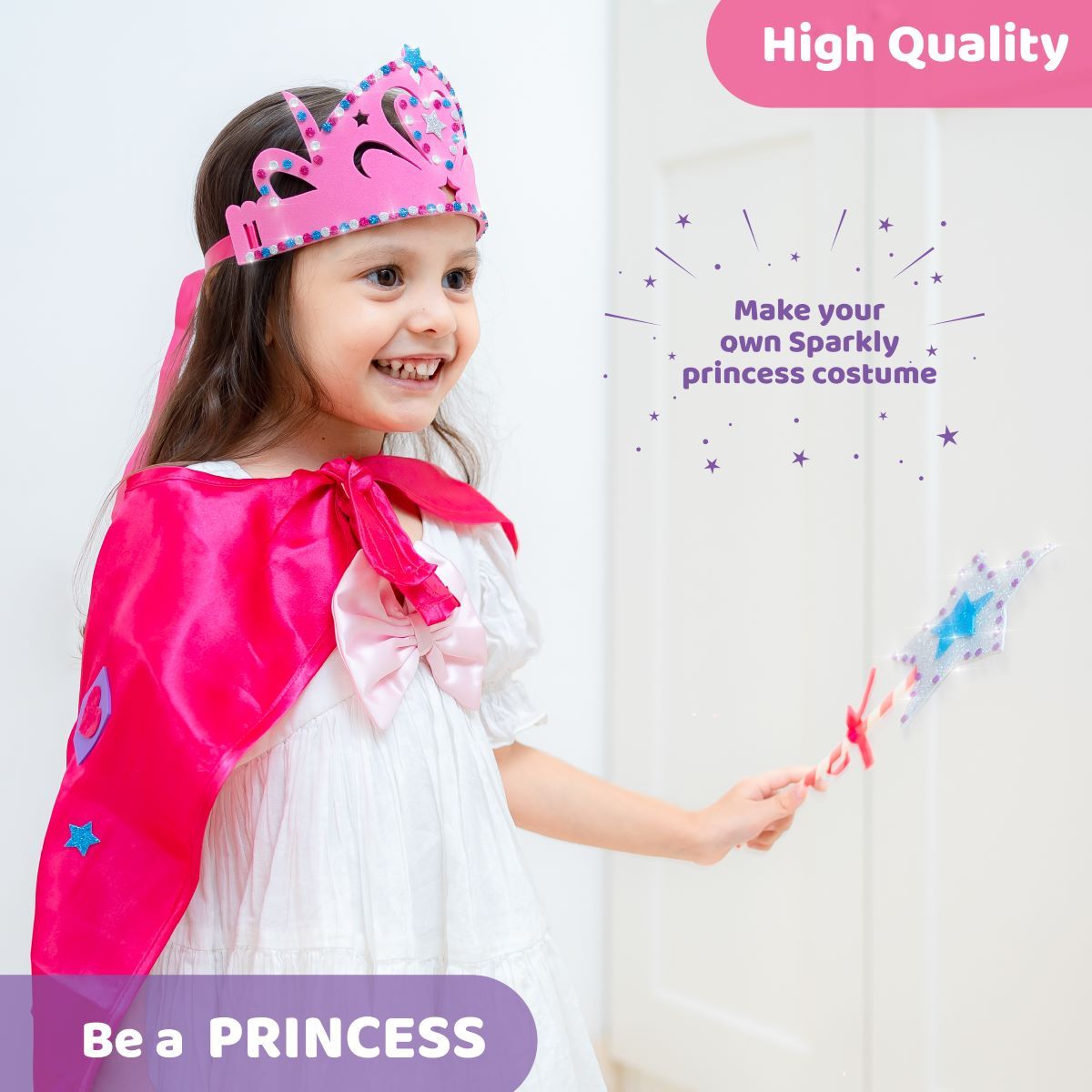 Jackinthebox Princess 3-In-1 Art & Craft Kit