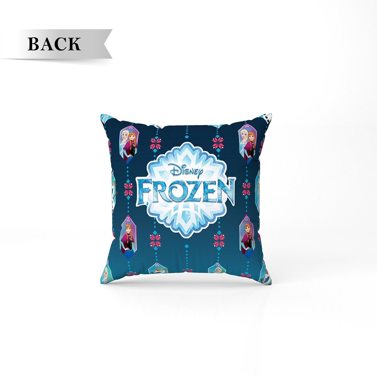 Sassoon Disney Frozen Reversible Printed Filled Cushion | Blue