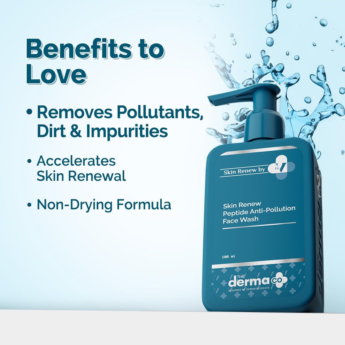 The Derma Co. Skin Renew Peptide Antipollution Face Wash With Peptides & Niacinamide
