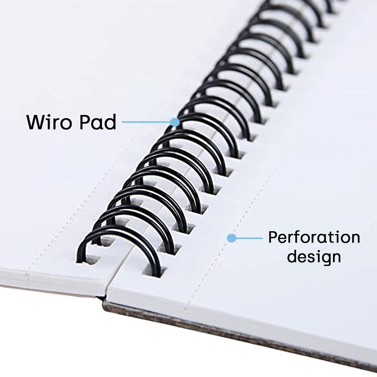 Paperpep Artists' Sketching & Drawing Wiro Pads 90Gsm A4 Pack Of 48