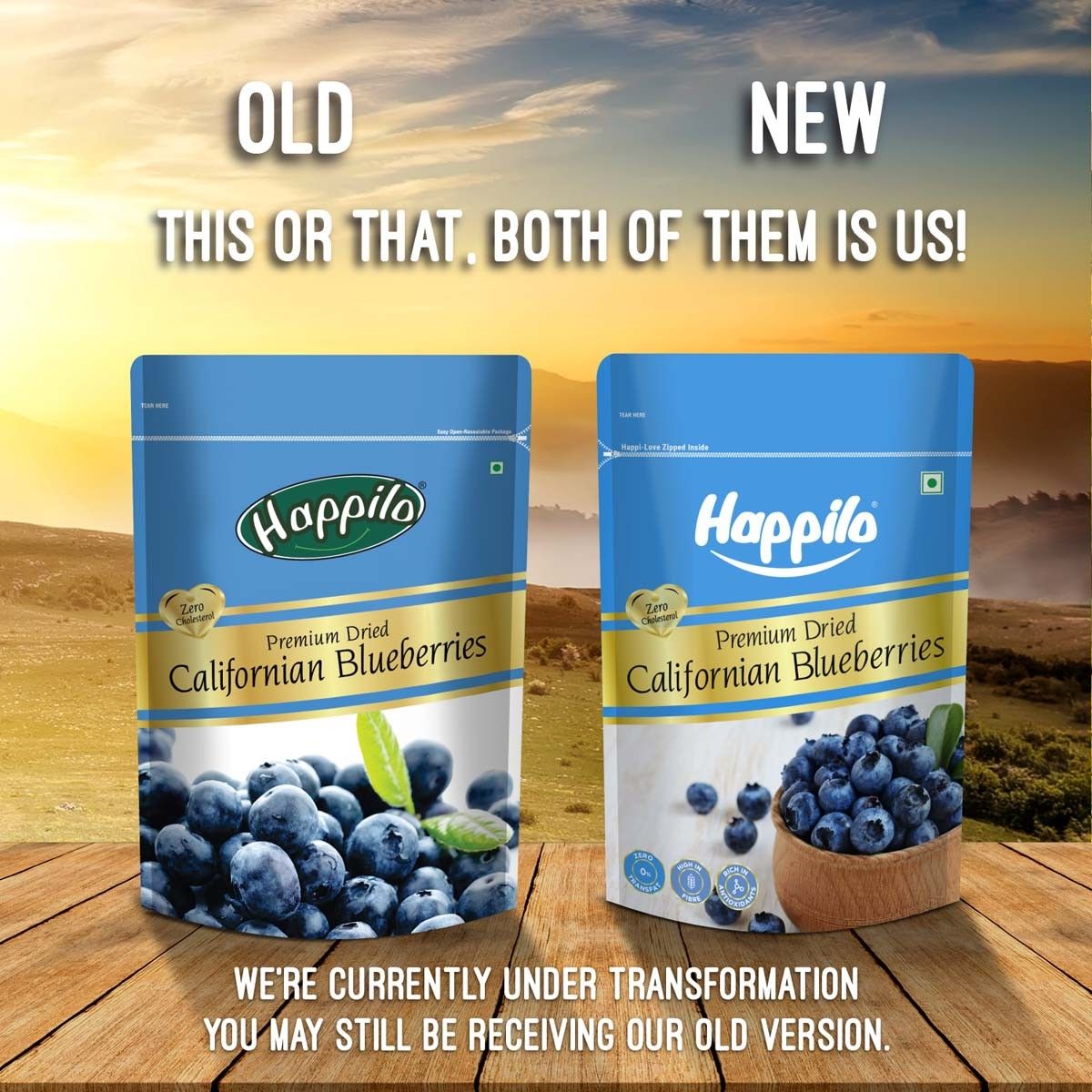 Happilo Premium Dried Californian Blueberries 150 g Combo