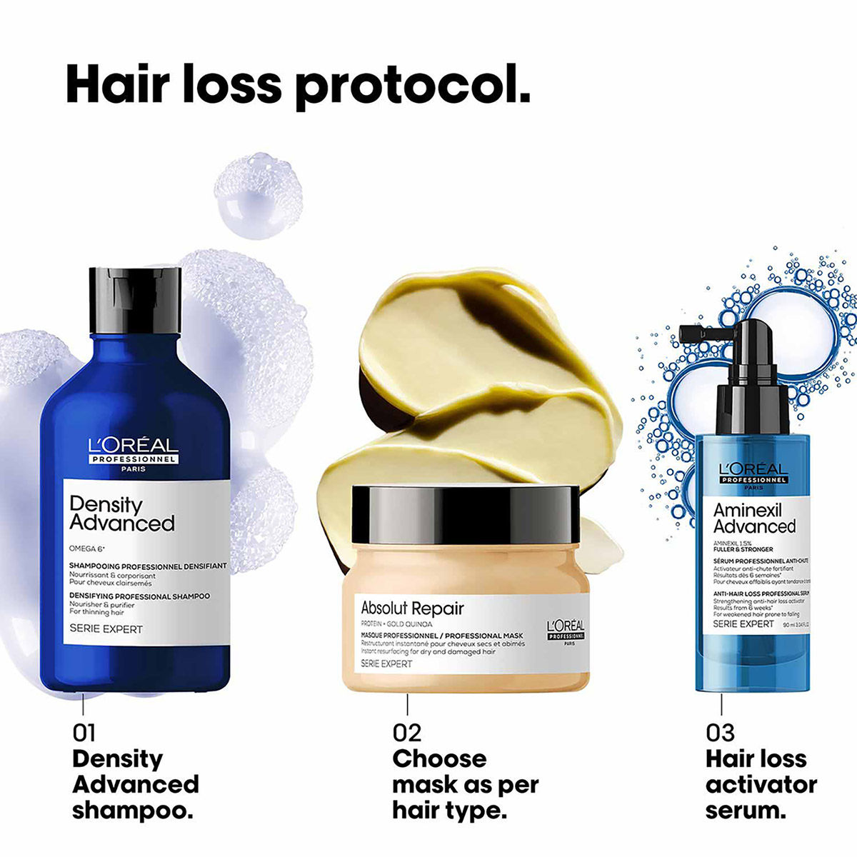 L’Oréal Professionnel Density Advanced Shampoo for Thinning Hair Visibly Increases Volume