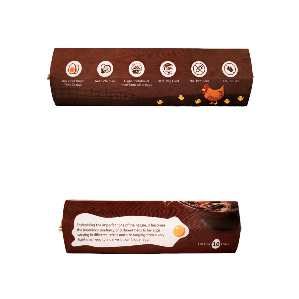 Eggnest 10 Eggs Tray - Brown