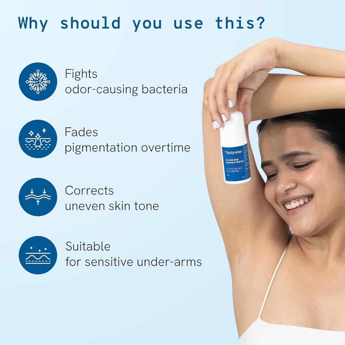 Be Bodywise 4% Aha Bha Underarm Roll On - Flora