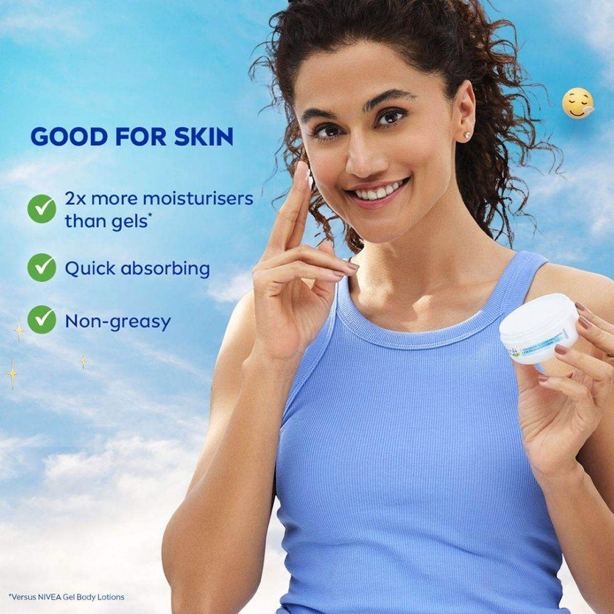 NIVEA Soft Light Moisturizer for Face, Hand & Body, Non-Greasy Cream for Instant Hydration