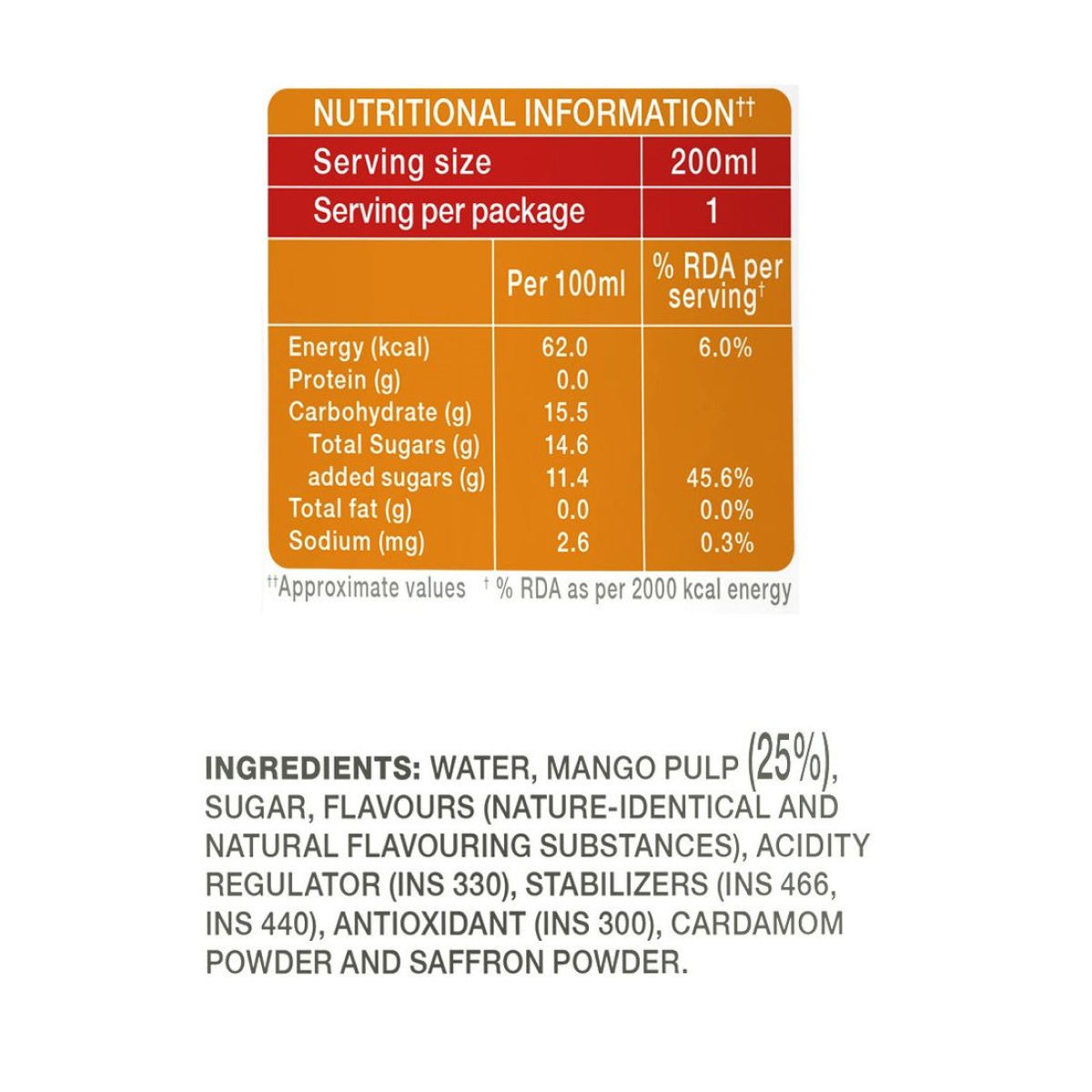 Paper Boat Aamras Drink 200 ml Combo