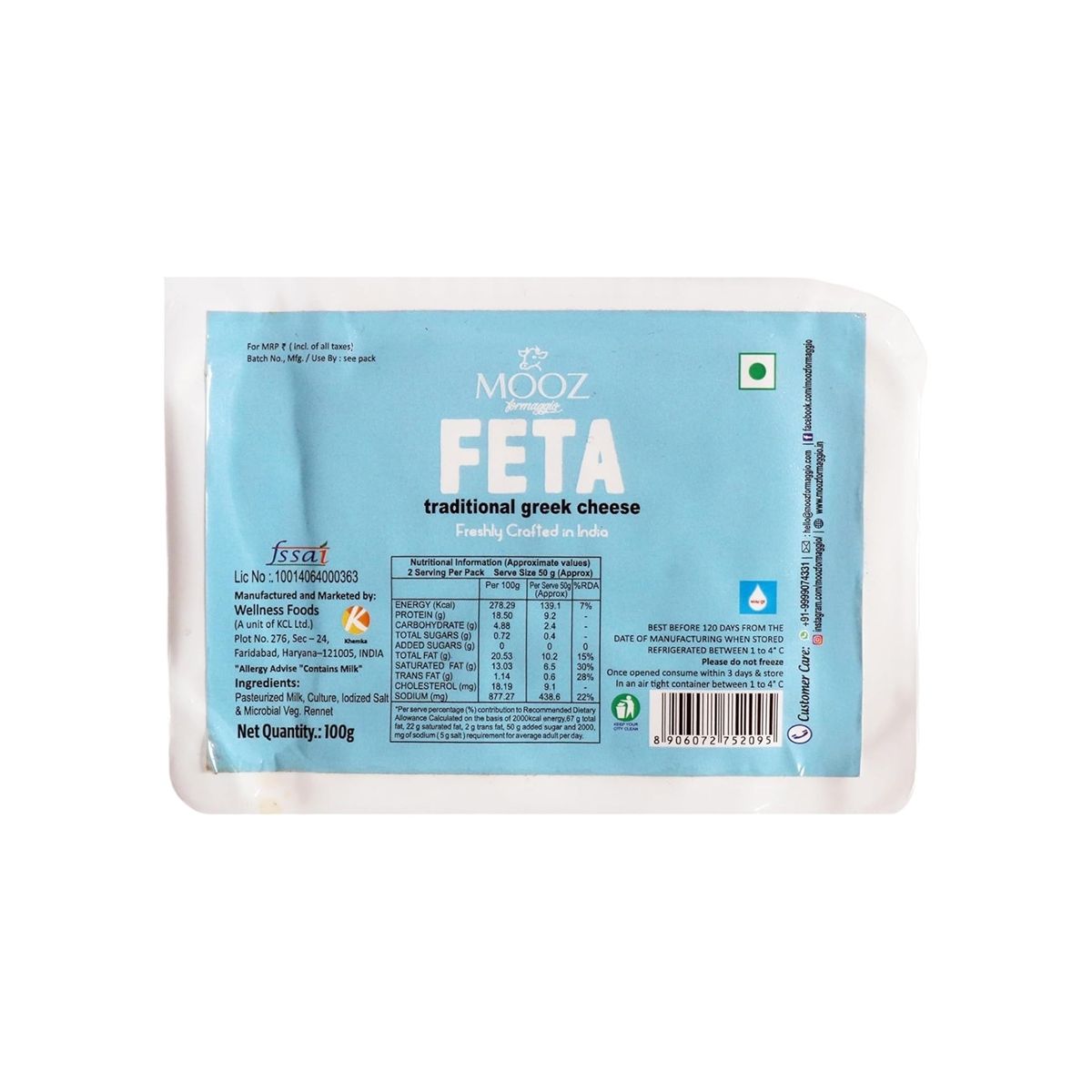 MOOZ Feta Cheese