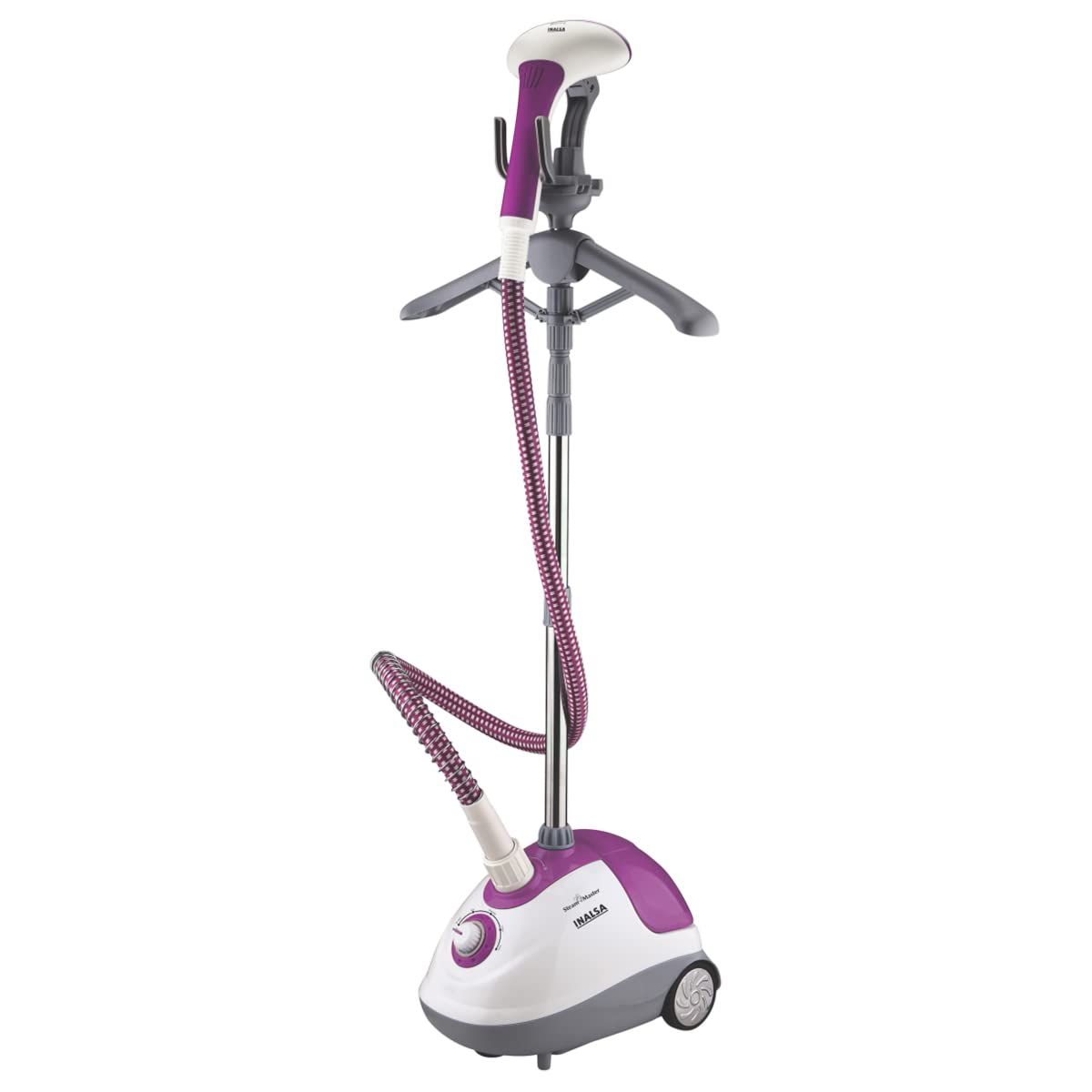INALSA Standing Garment Steamer Steam Master 1700 W,Variable Control Knob,1.5L Detachable Large Tank