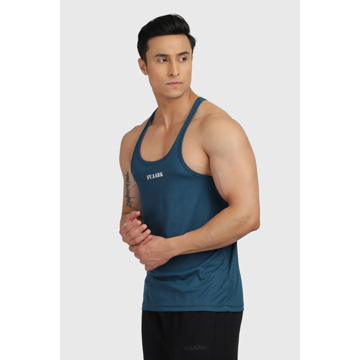 Fuaark Men's Checks Stringer Tank | Gulf Coast - L