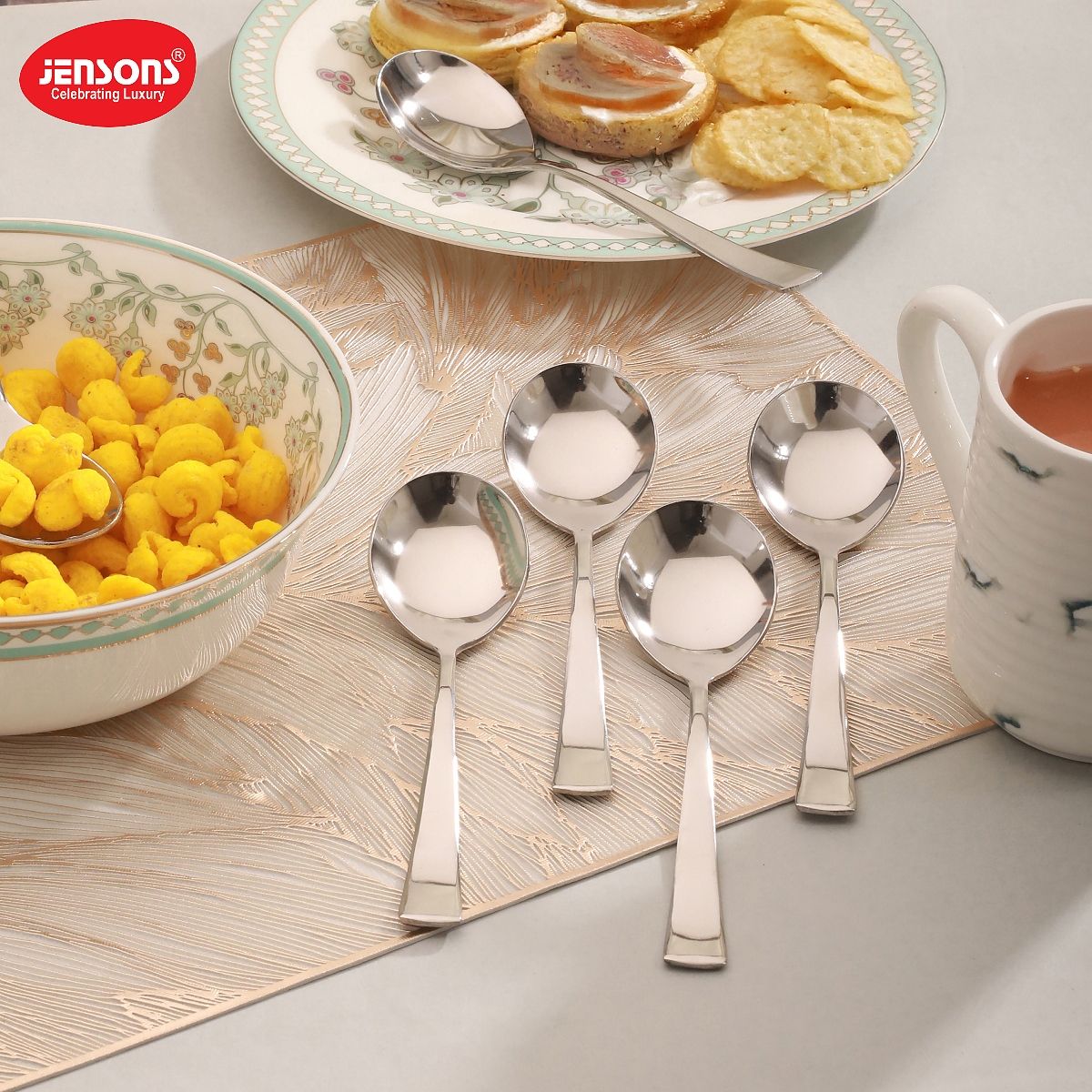 Jensons Flow Baby Soup Spoon Set of 6
