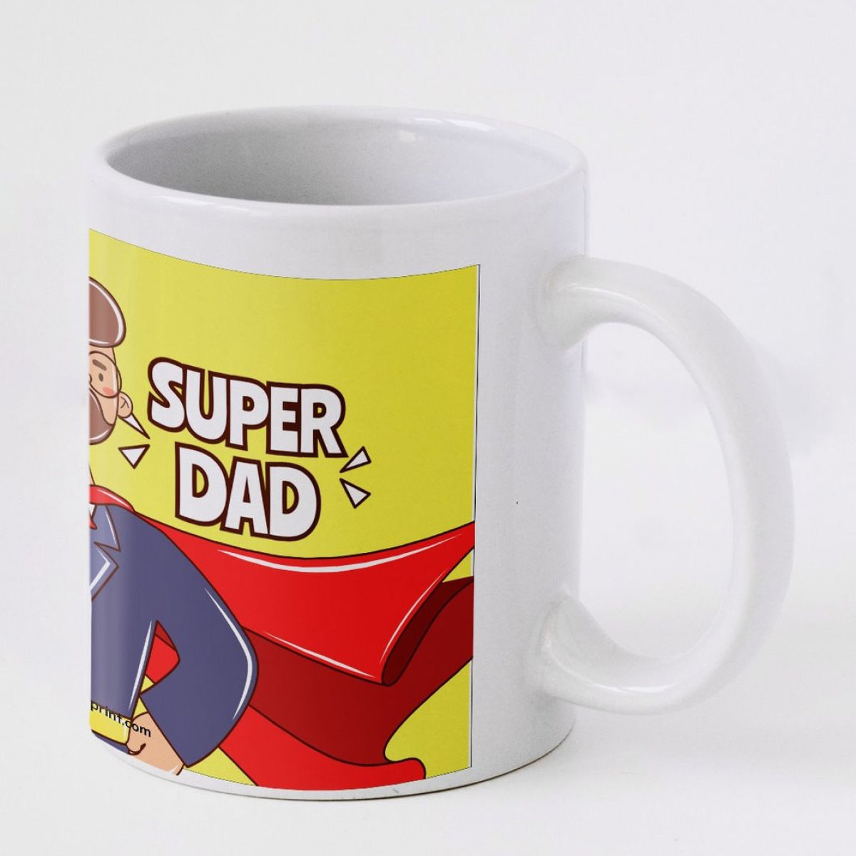 Mad Over Print Super Dad Mug