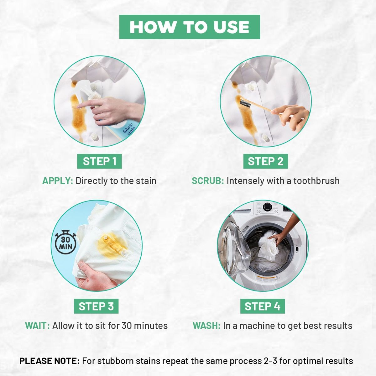 Born Good Plant Based Fabric Stain Remover For Clothes | Biodegradable
