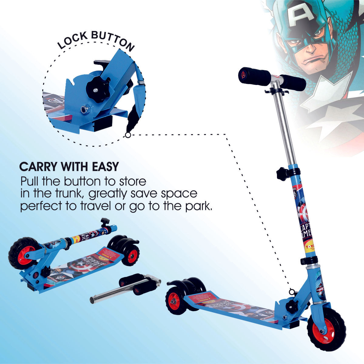Toyzone Captain America Scooter Giant