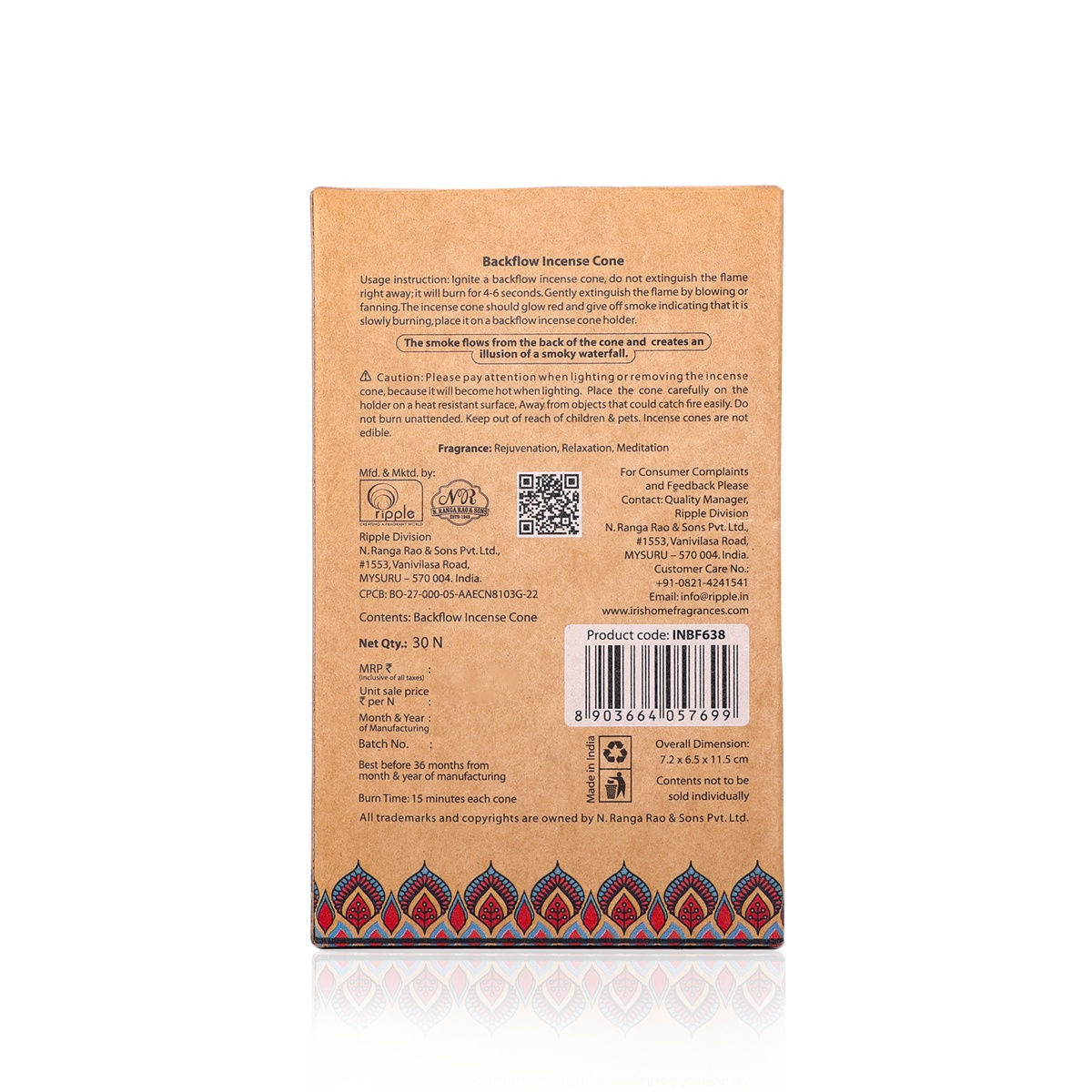 Iris Amogha Backflow Incense Cone