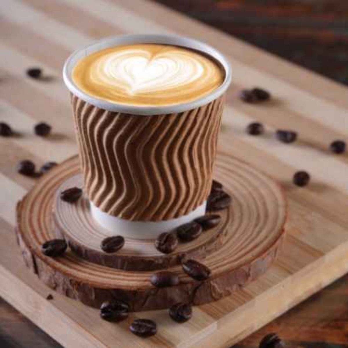 Naturepac Ripple Paper Cups 130 Ml 25 Pcs