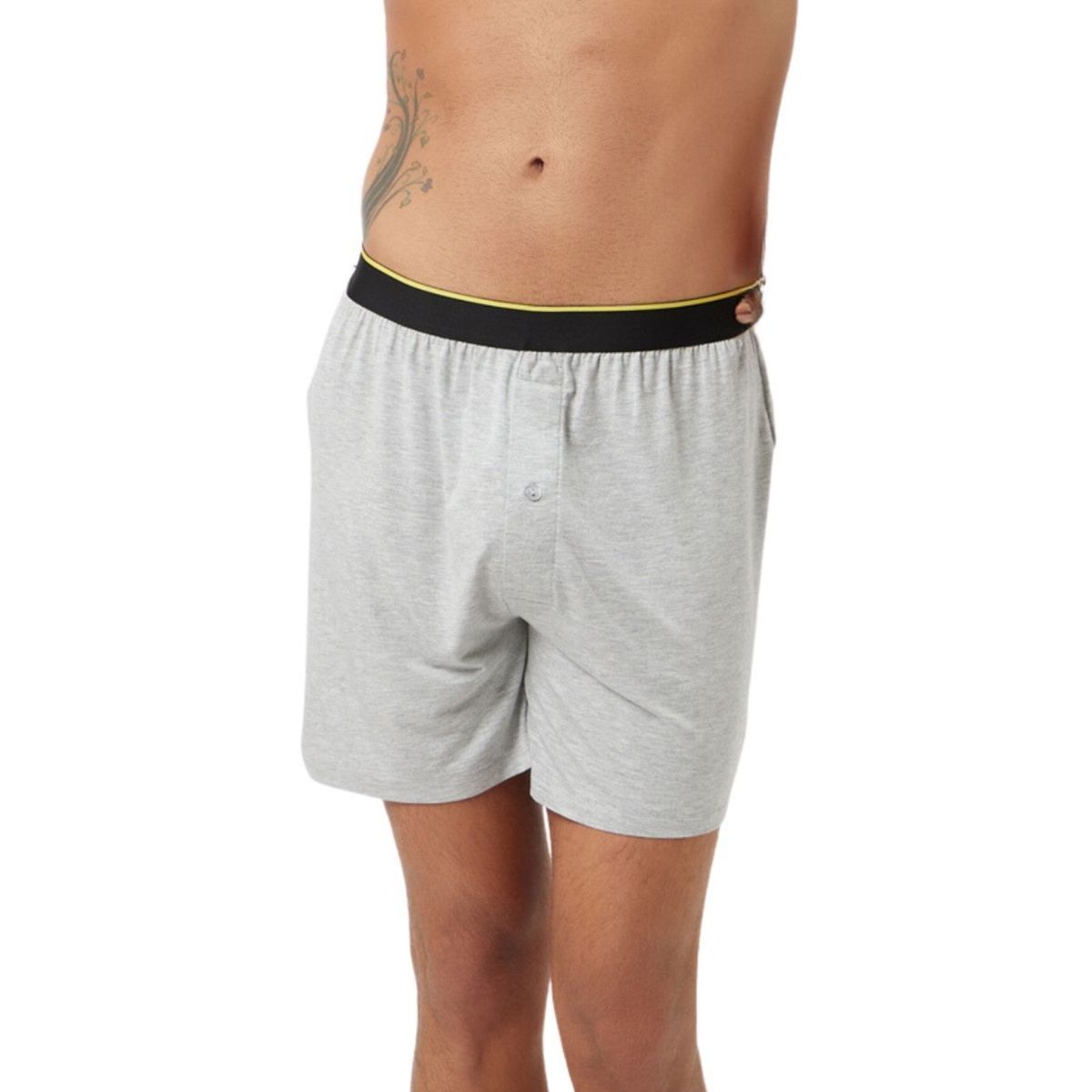 Bummer Men's Micro Modal and Elastane Boxer | Grey Melange - XL