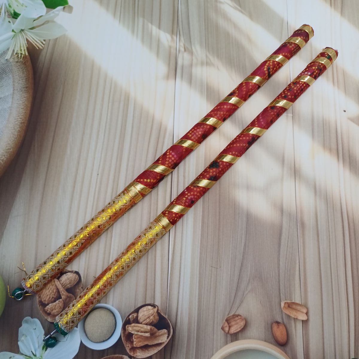Gullak Dandiya - Gold Leheriya | Assorted