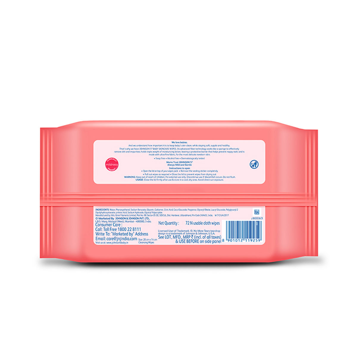 Johnson's Baby Skincare Wipes For Kids | White | 0 - 2 years