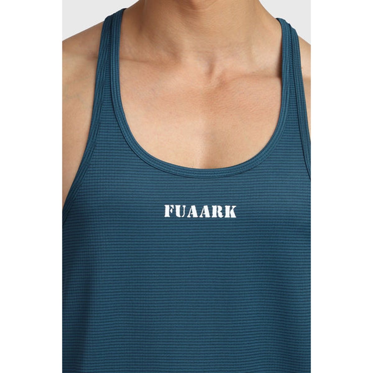 Fuaark Men's Checks Stringer Tank | Gulf Coast - L