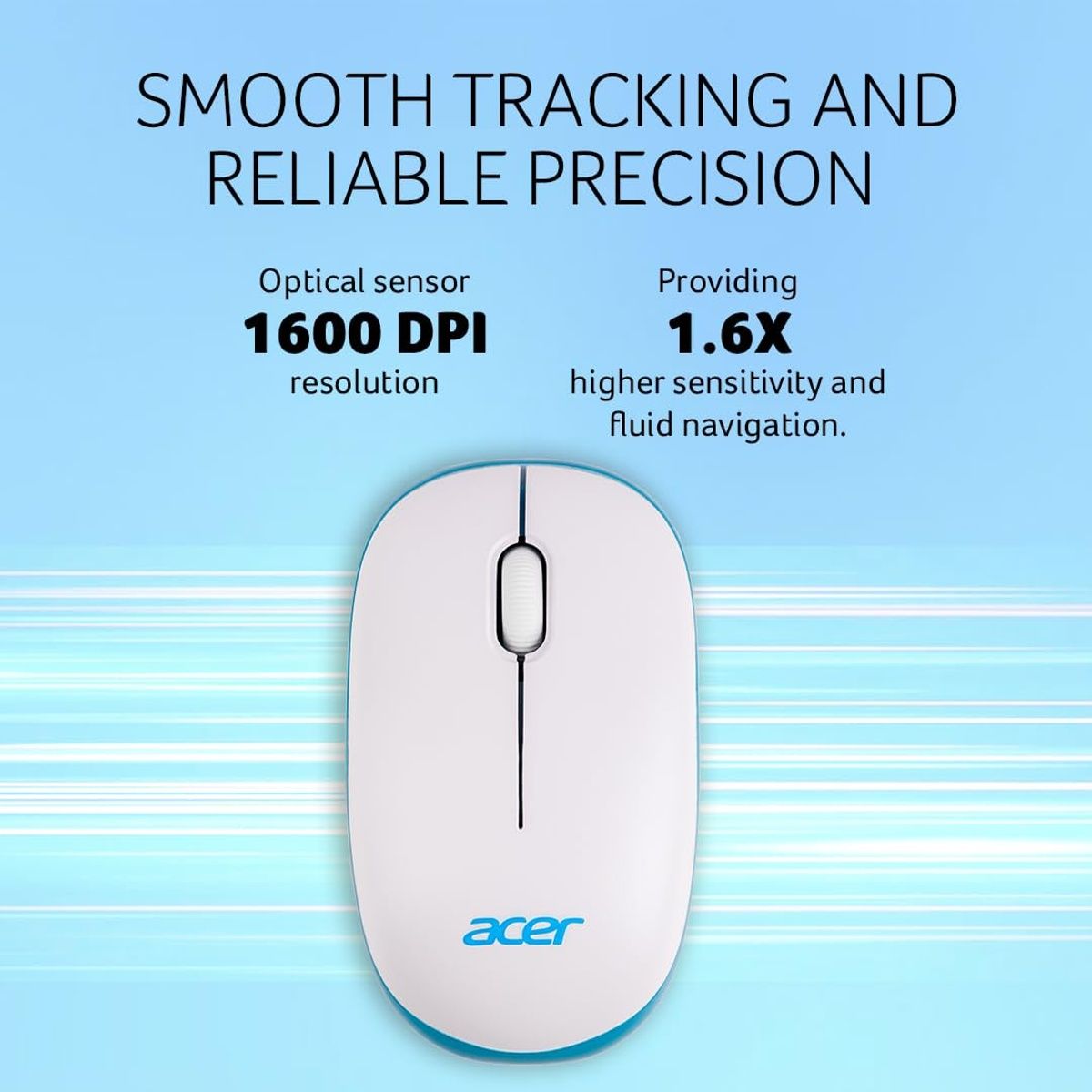 Acer Wireless Mouse (White/Blue)
