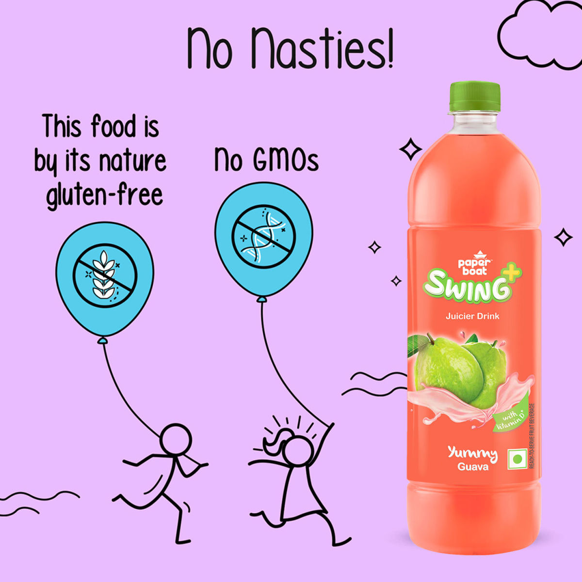 Paper Boat Swing Yummy Guava 1.2 l Combo