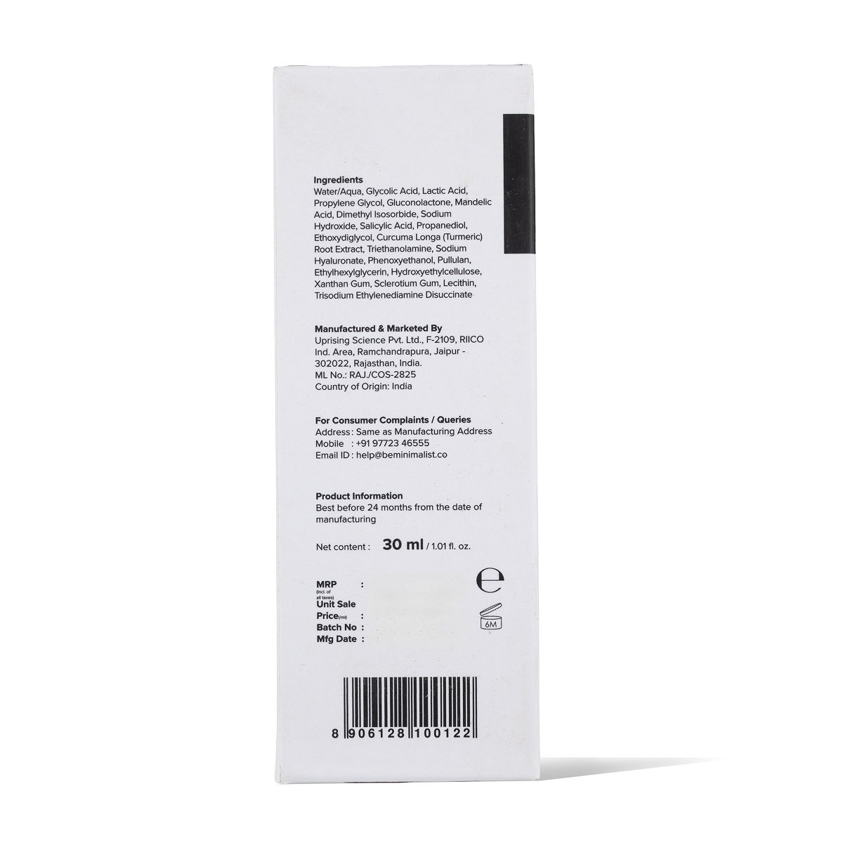 Minimalist AHA 25% + BHA 2% + PHA 5% Peeling Solution For Glowing Skin & Deep For Men And Women