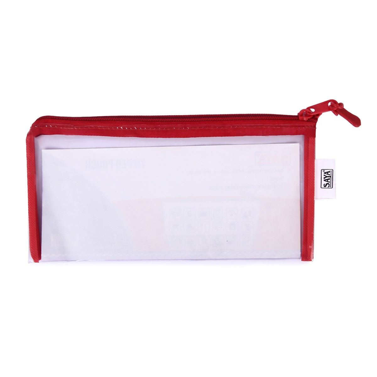 Saya Assorted A6 Zipper Bag Pvc | Transparent