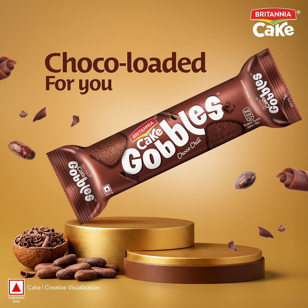 Britannia Gobbles Choco Chill 100 g X 2 Combo