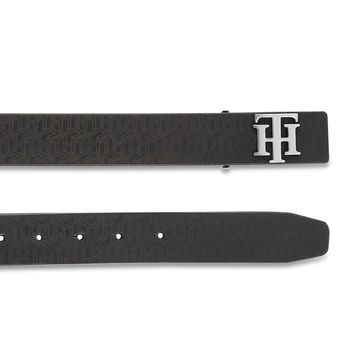 Tommy Hilfiger Men's Genuine Leather Belt | Black - 44 Inches