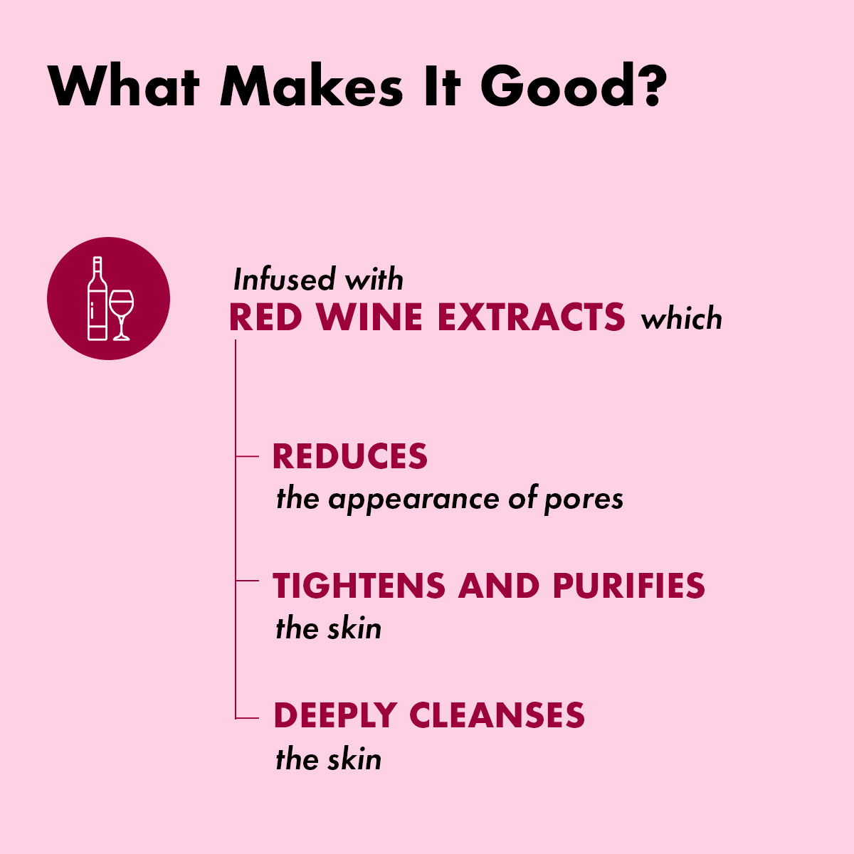Tonymoly I'm Red Wine Sheet Mask 21 g Combo