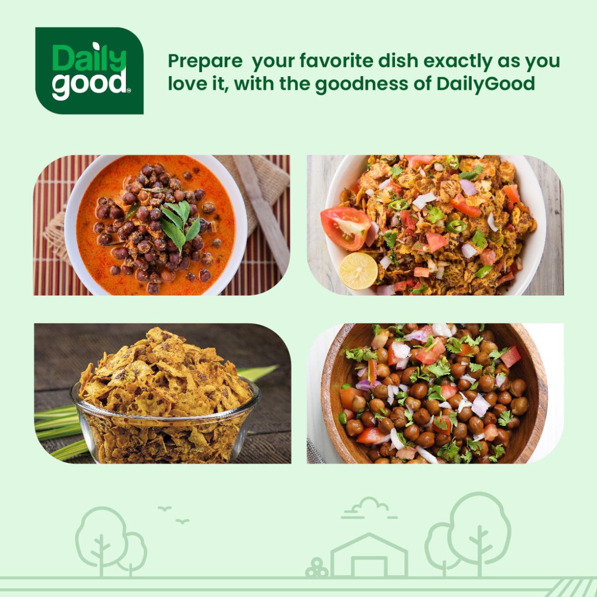 Daily Good Brown Chana(500gms) & Daily Good Unpolished Green Moong Whole(500gms) Combo
