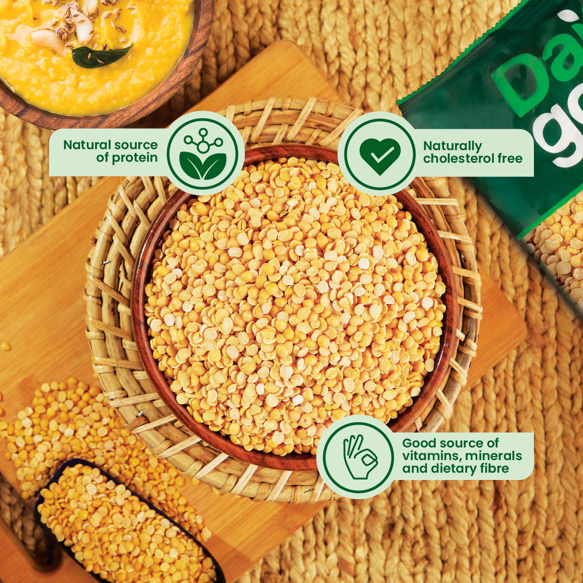 Daily Good Unpolished Toor - Tur - Arhar Dal