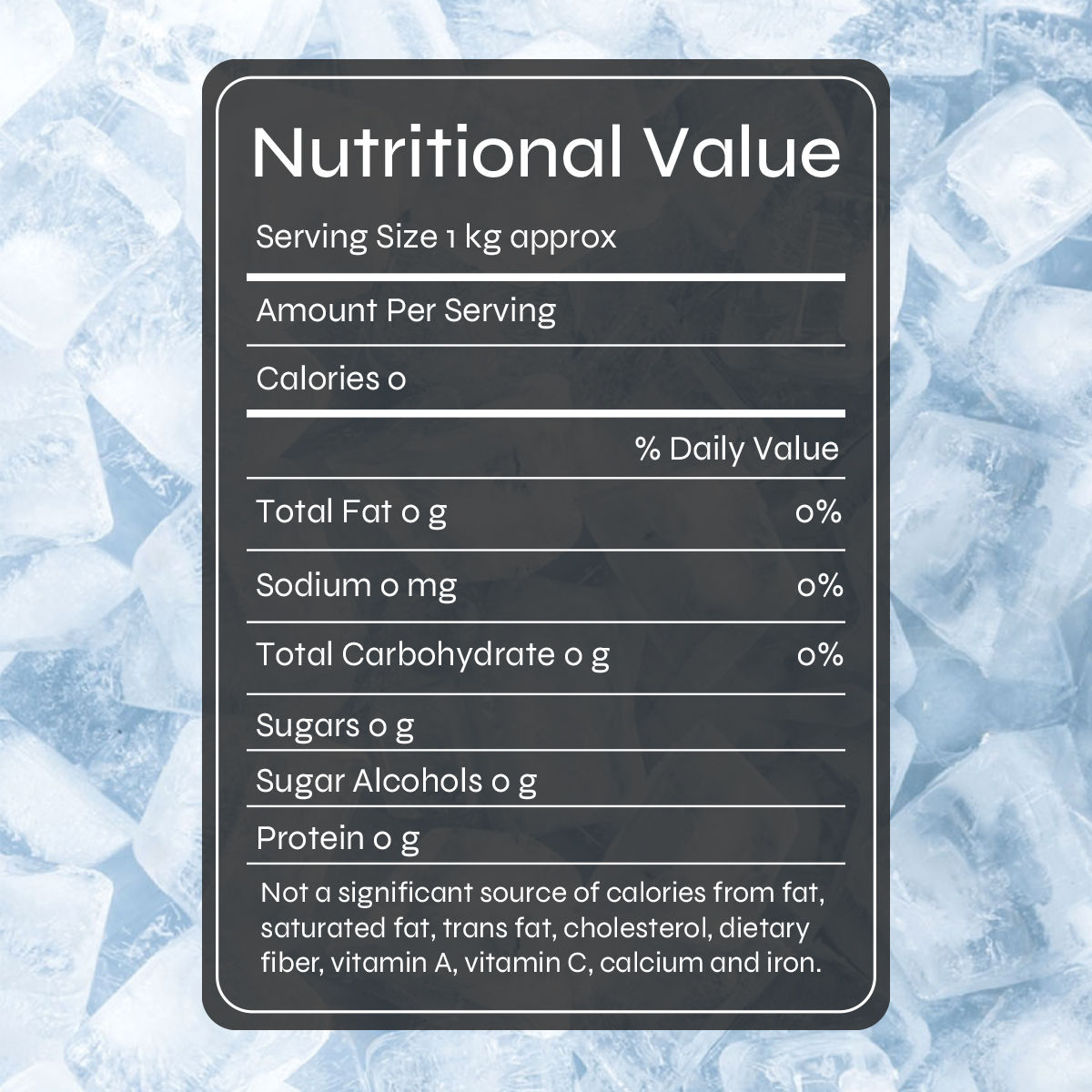Burrf Sparkling Ice Cubes 1 kg Combo