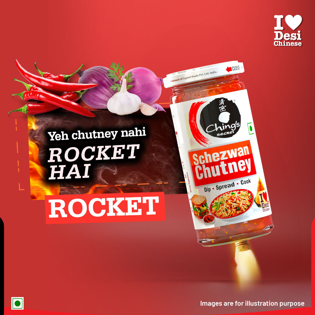 Schezwan Chutney(250gms) & Charliee Butter Chakli(105gms) Combo