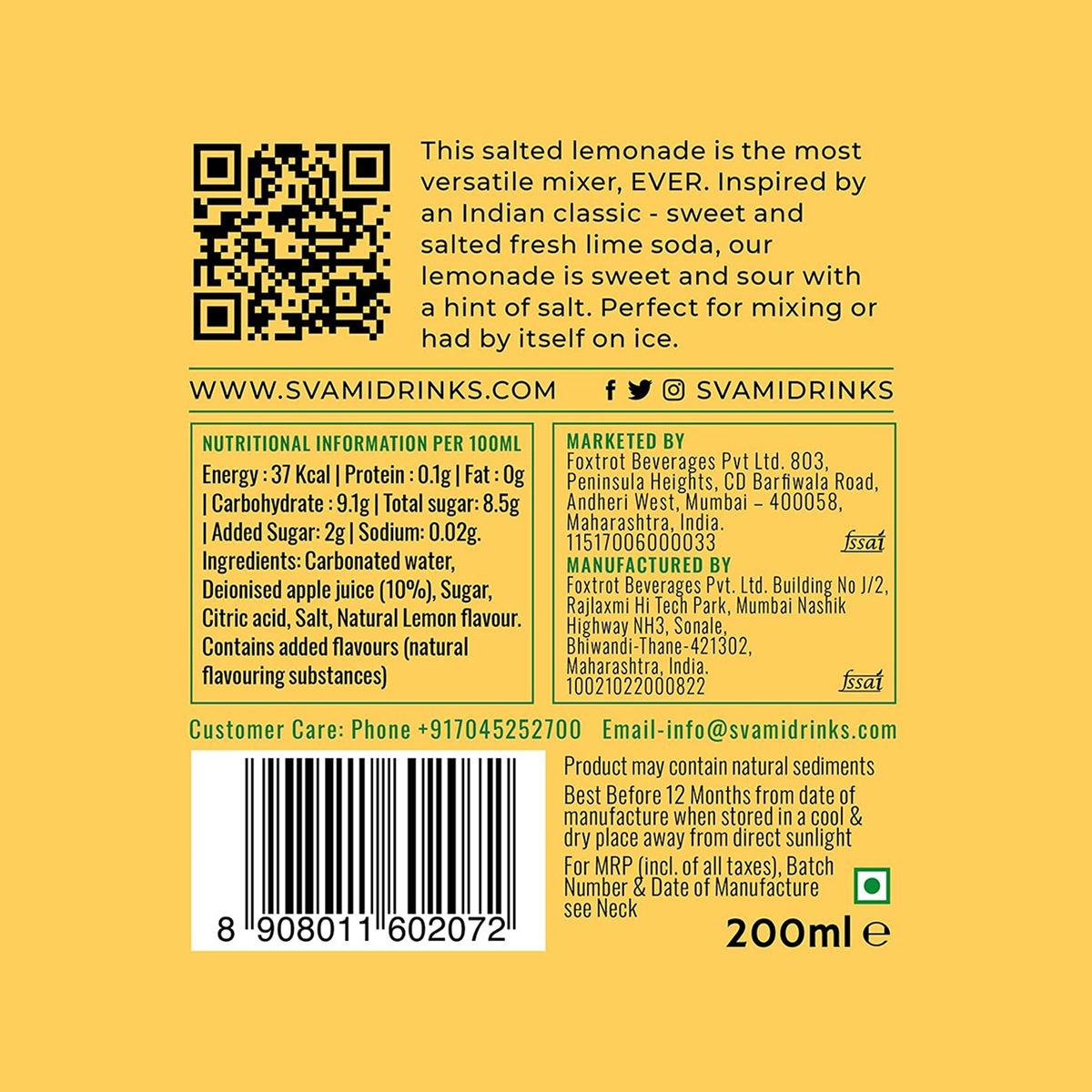 Svami Salted Lemonade