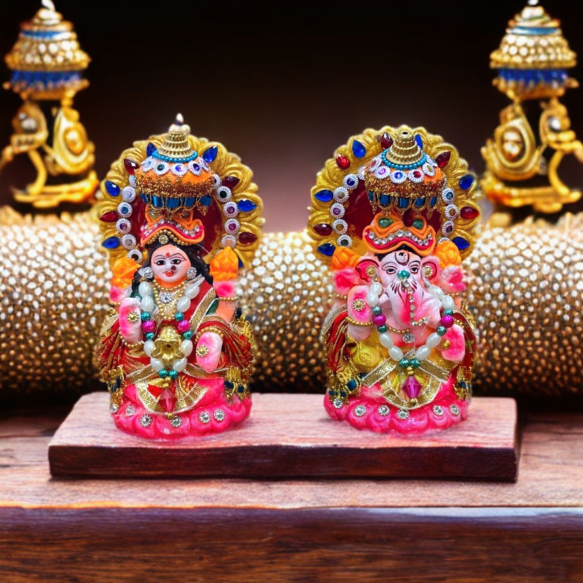 Diacraft Lakshmi Ganesh Idol - Diwali Puja | 4 Inch