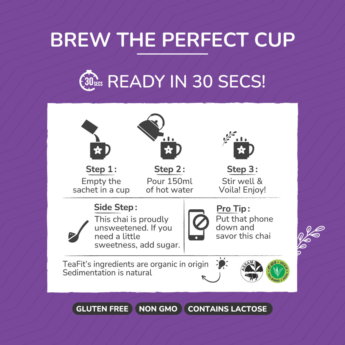 Teafit Unsweetened Assorted Tea Premix