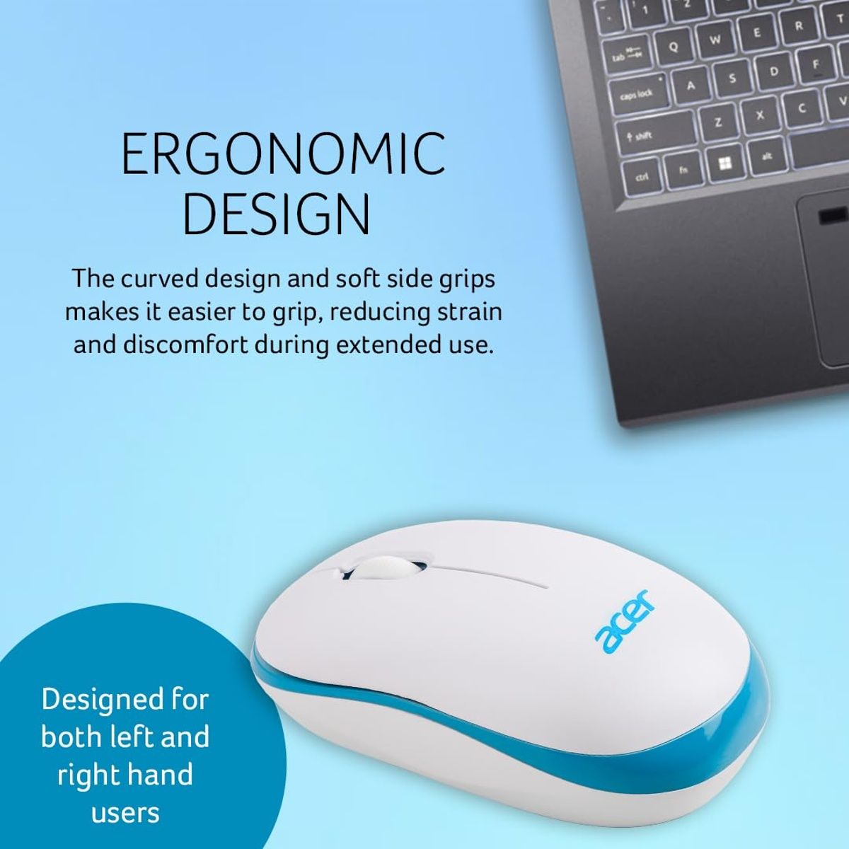 Acer Wireless Mouse (White/Blue)