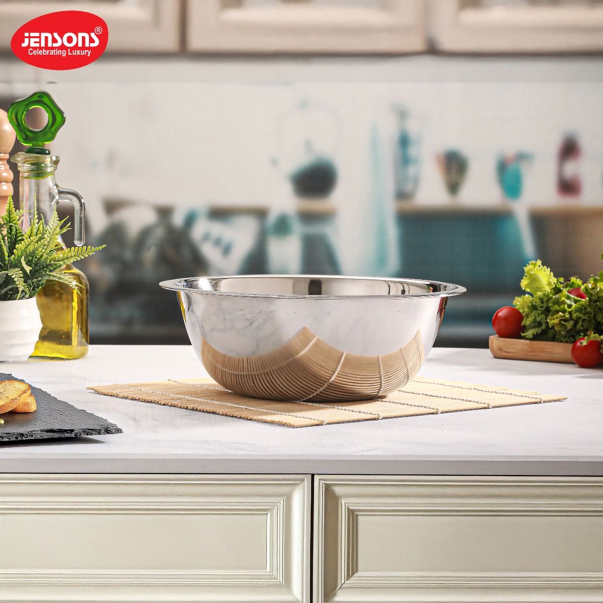 Jensons Stainless Steel Deep Mixing Bowl 20 cm