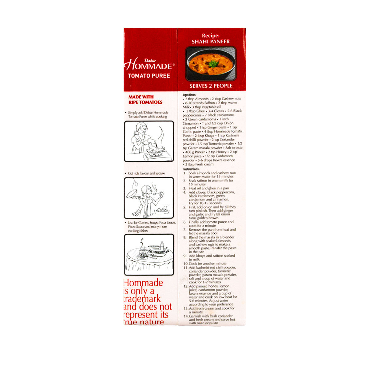 Dabur Hommade Tomato Puree 200 g Combo