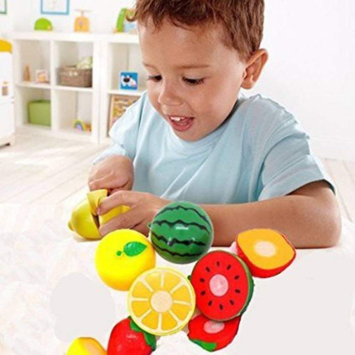 Webby Realistic Sliceable Fruits Cutting Toy | 9 Pieces Set