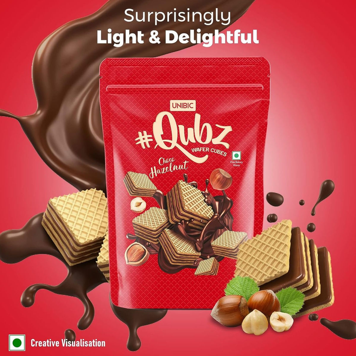 Unibic Wafer Hazelnut Qubz Combo