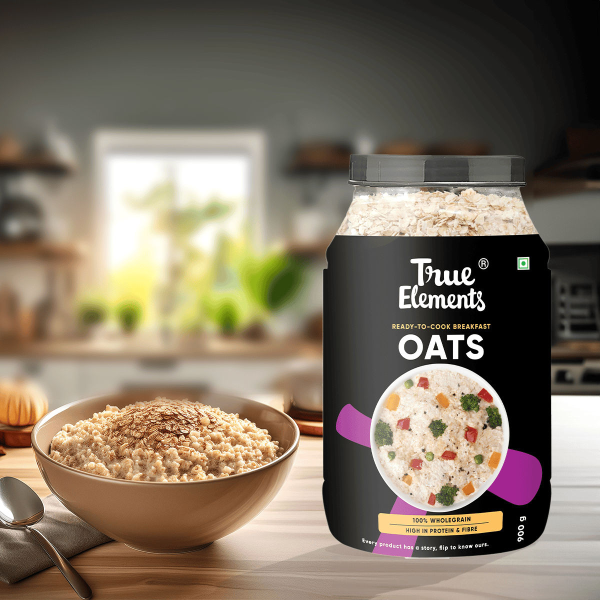 True Elements Oats Gluten Free High Protein Fibre