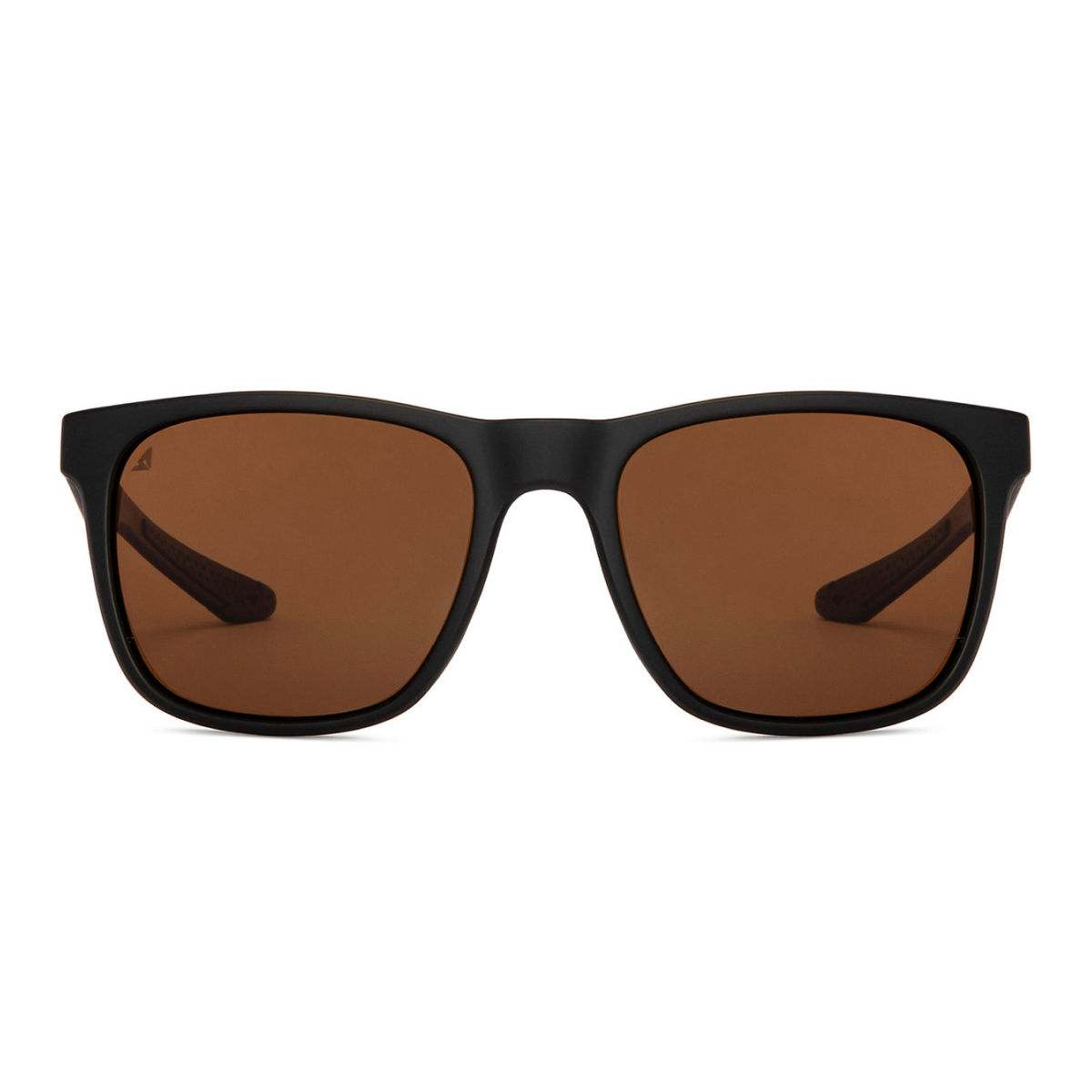 Vincent Chase By Lenskart Unisex Solid Polycarbonate Wayfarer Sunglasses | Black and Brown - L