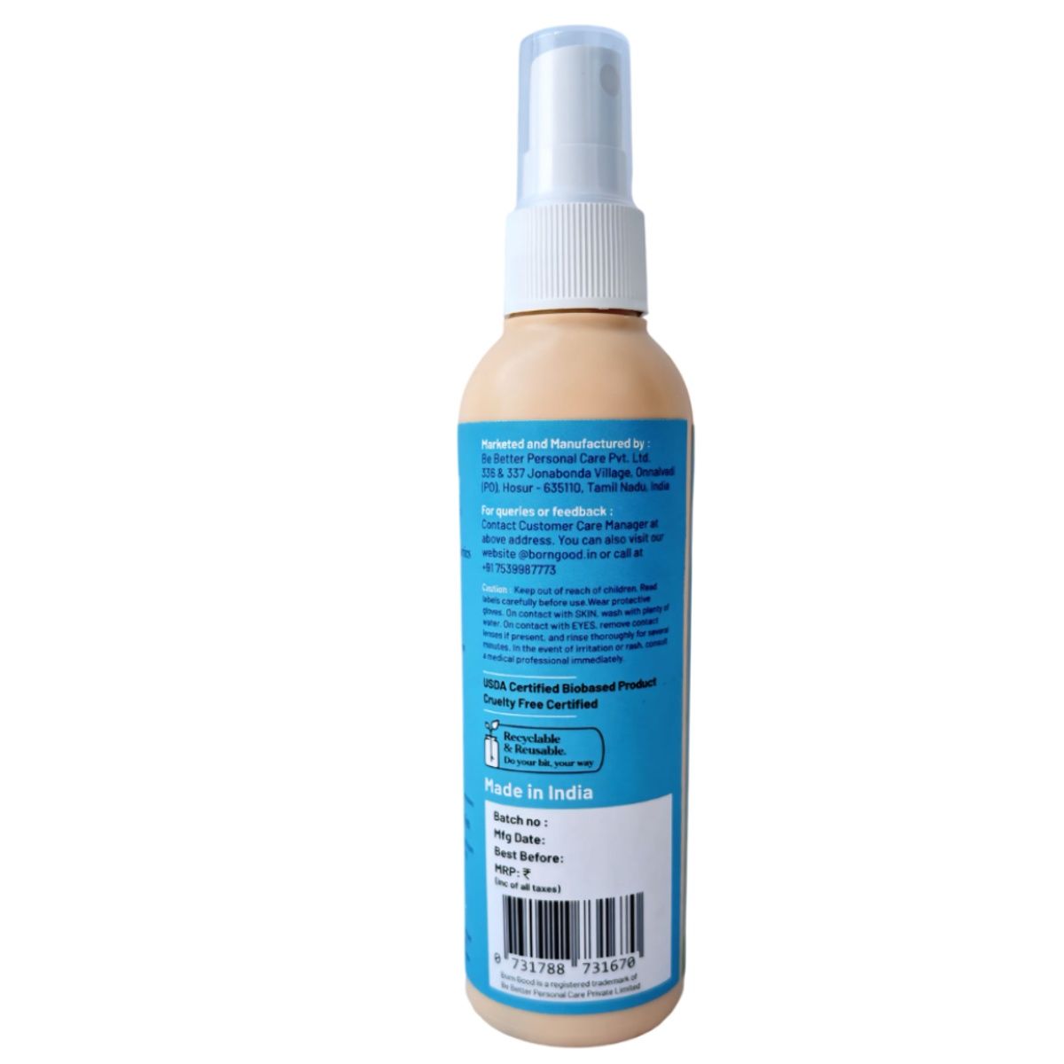 Born Good Plant Based Fabric Stain Remover For Clothes | Biodegradable