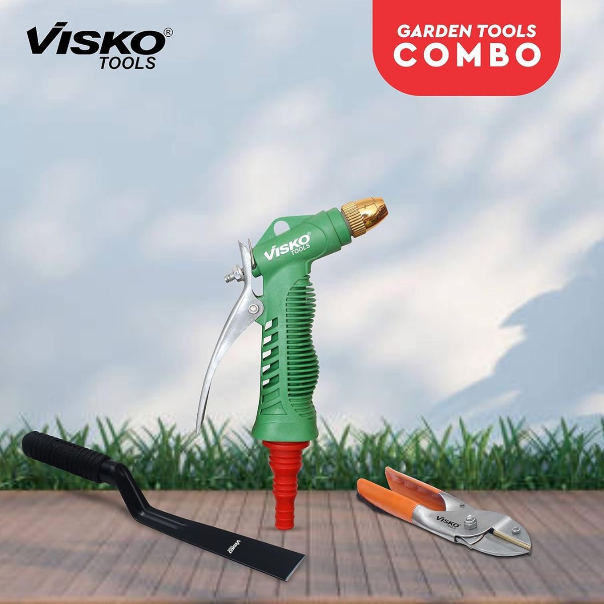 Visko Garden Tools Set With 3 Pieces Garden Tool Kit